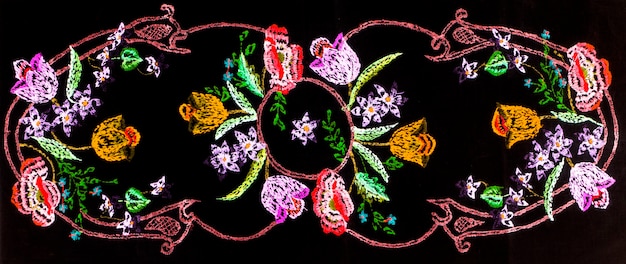 detal haftu na tkaninie